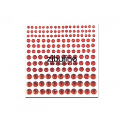 Strass autocollants - Rouge