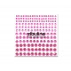 Strass autocollants - Rose