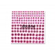 Strass autocollants - Fuchsia