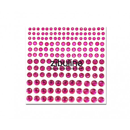 Strass autocollants - Fuchsia